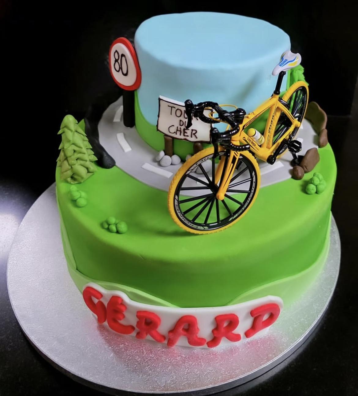 Gâteau cyclisme personnalisé 🚴‍♂️